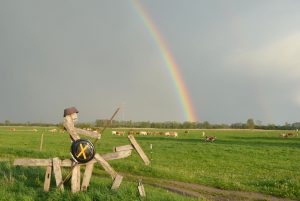 Ausblick von Breetz über die prignitzer Landschaft in Brandenburg